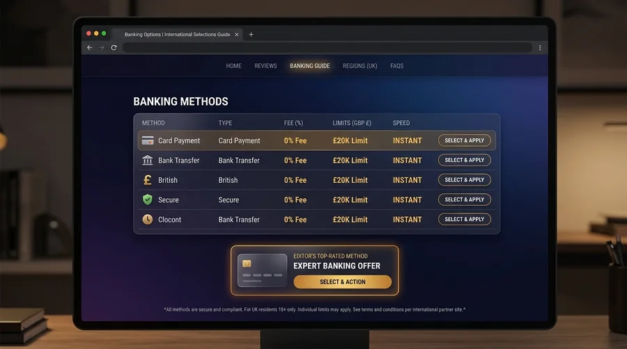 Banking Options at Top Non GamStop Betting Sites